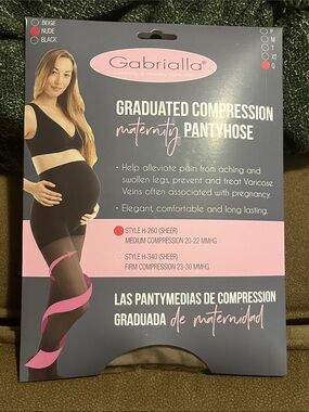 Gabrialla graduated compression maternity pantyhose
